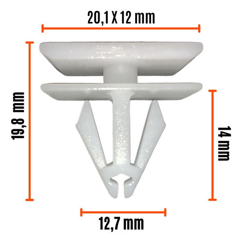 Clip Grampa Traba Moldura Zocalo Chevrolet S-10 X10 C 1