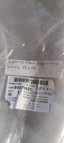 Soporte Faro Izquierdo Chevrolet Sonic 12/16 Original Nuevo 1