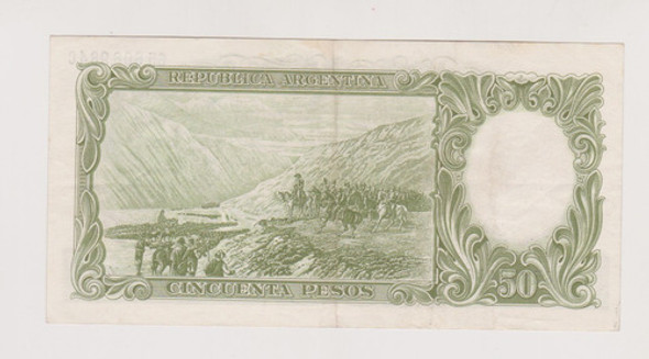 Billete Argentina 50 $ Bottero 2017 Año 1966 Excelente 1