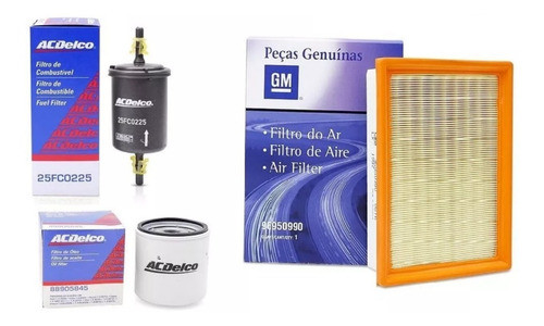 Kit Filtros Aceite Aire Nafta Acdelco Chevrolet Corsa Gm 1.6 0