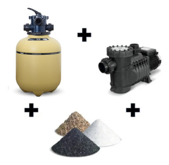 Kit De Filtrado Vulcano Para Piscina 30 M3 30mil Litros 1