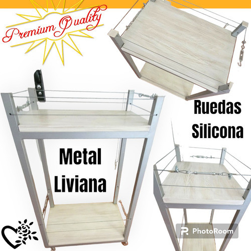 Mesa Carrito Bar Auxiliar Apoyo Rueda Botella Moderna Divina 0