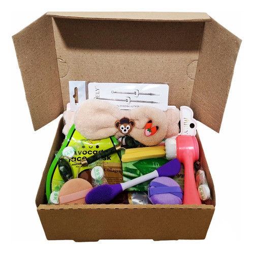 Set Regalo Skincare Completo En Caja Vincha Macarillas 0