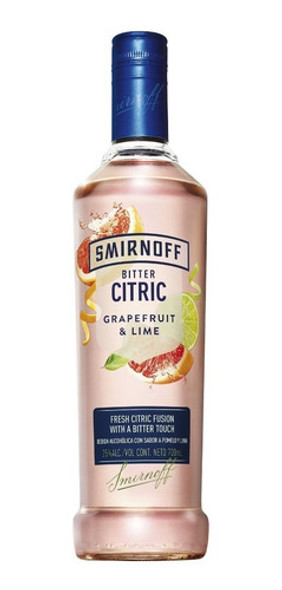 Vodka Smirnoff  700ml Sabor Bitter Citric  Zetta Bebidas 0