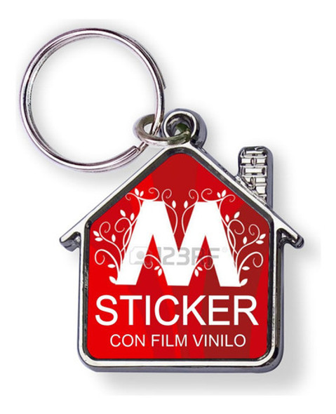 Llavero Publicitario Personalizado 1 Imagen Inmobiliaria 50u 0