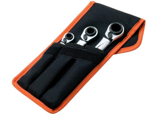 Set De 3 Llaves Criquet De Ajuste 4 En 1 + Estuche Bahco 0