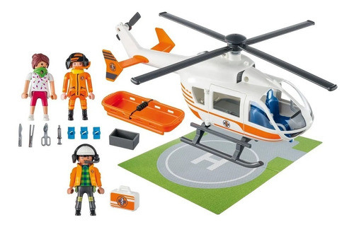 Playmobil 70048 Helicoptero De Rescate Bunny Toys 1