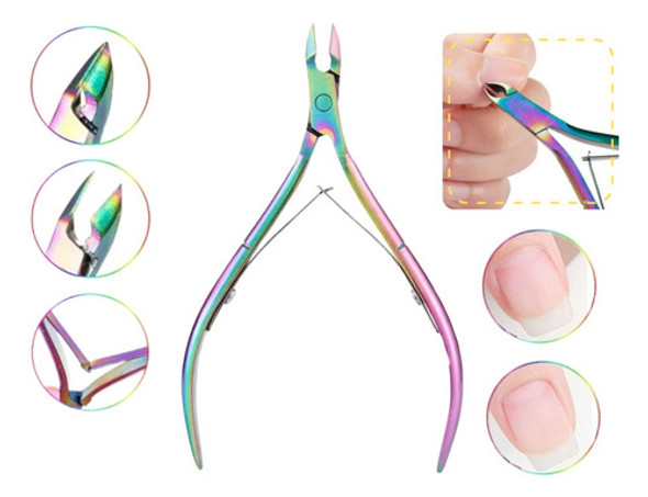 Corta Cutícula Alicate Acero Inoxidable Profesional Tornasol 0