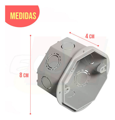 Caja Embutir Pvc Octogonal Conextube Electro Medina 1