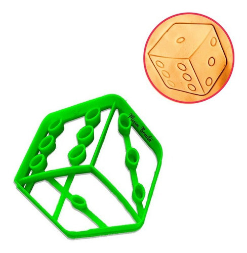 Dado D6 Generala Moldes Cortante De Masa 6 Lados Cookies 0