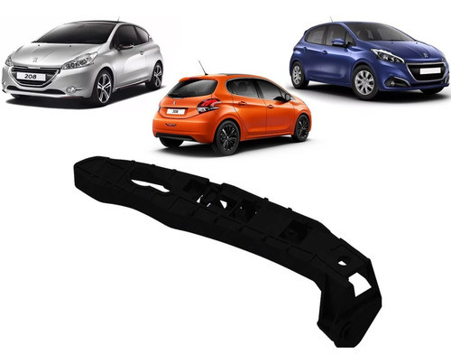 Soporte Paragolpe Trasero Peugeot 208 2017 2018 Izquierdo 0