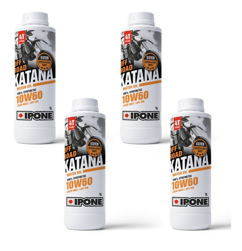 Aceite Moto Ipone Katana Off Road 10w60 4t Sintetico X4 1