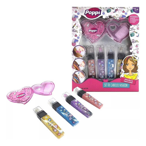 Juego De Maquillaje Set Belleza Cabellos Pelo Fashion Nenas 0