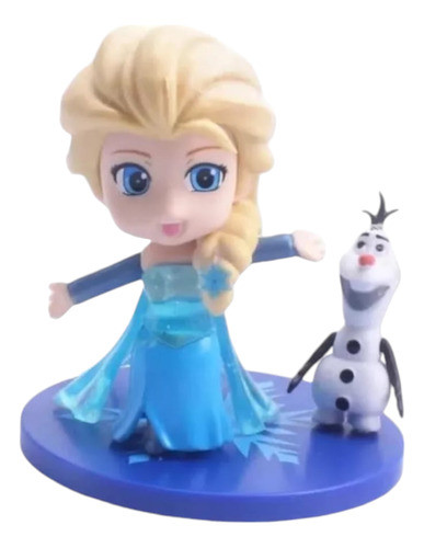 Princesas Figura Colección Decoración Muñeca Elsa Y Olaff 0