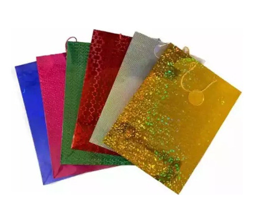 Bolsa De Regalo Metalizada T:27x23x7,5cm X12und. Bol3185 0