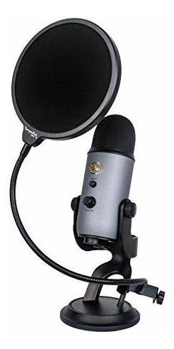 Dragonpad Usa 6 Microfono Estudio Pop Filtro Con Abrazadera 1