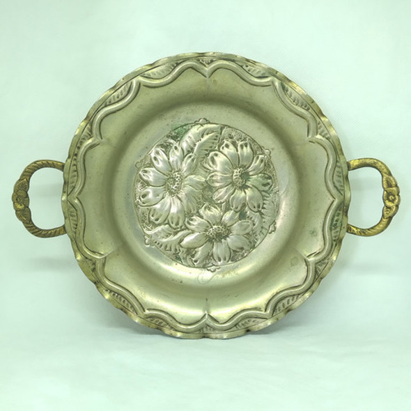 Antigua Bandeja Frutera Plateada 1