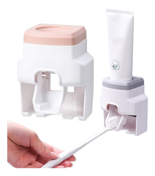 Dispensador Automático De Pasta Dental Porta Cepillo Dientes 0