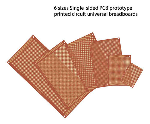 Kit De Prototipo De Placa Pcb De Una Sola Cara, 6 Tamanos, P 1