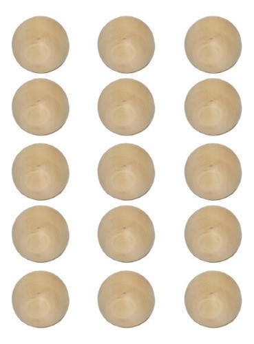 Pelotitas Madera Para Metegol X 15 Unidades 0