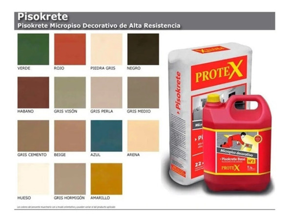 Micropiso Cementicio Microcemento Color Gris Perla 30kg 1