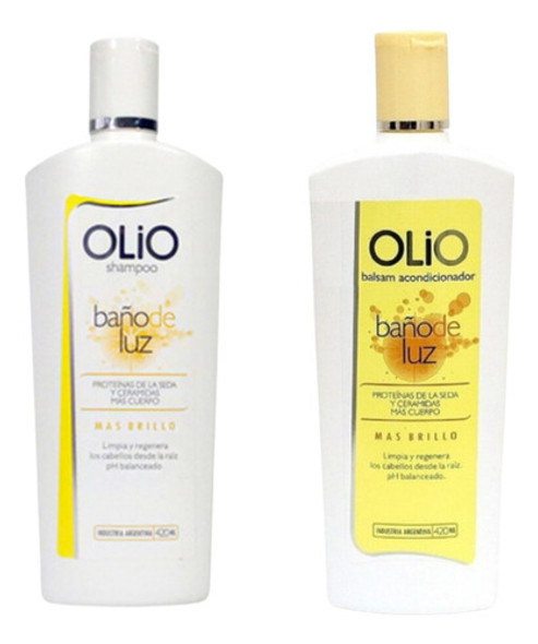 Shampoo + Acondicionador Baño De Luz Ceramidas Olio 420ml 0
