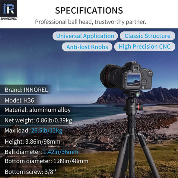 Cabezal De Aluminio Profesional Para Tripode | Innorel K36 1