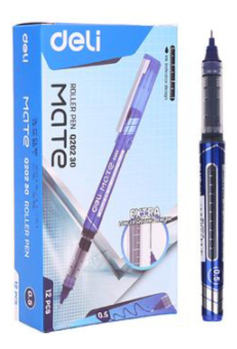 Roller Pen Think Deli 0.5 Mm Tinta Negra Y Azul 0