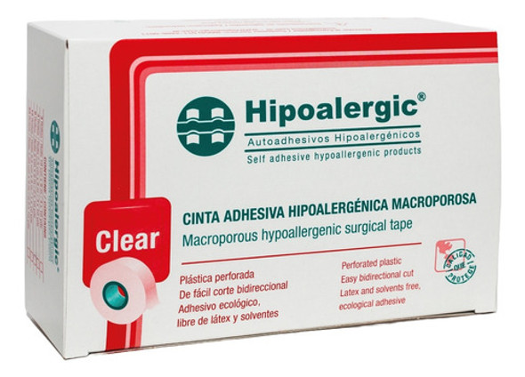 Hipoalergic Clear 2,50 Cm X 9 Mt Caja X 12 Rollos 0