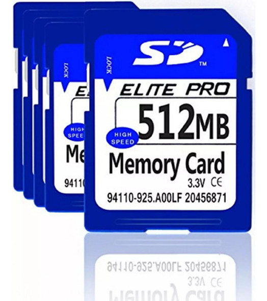 Memoria Sd 512mb Elite Pro Originales Alta Velocidad 0