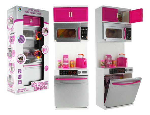 Mueble Cocina Accesorios Muñeca Juguete 31x10 Luz Y Sonido 0