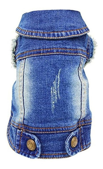 Sild Ropa Para Mascotas Chaqueta De Jeans Para Perros Abrigo 0