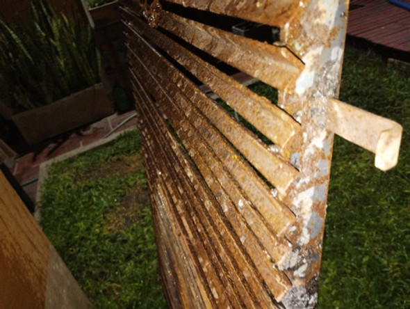 Parrilla Hierro 140 X 80 Con Cadenas Para Colgar Sin Guías 1