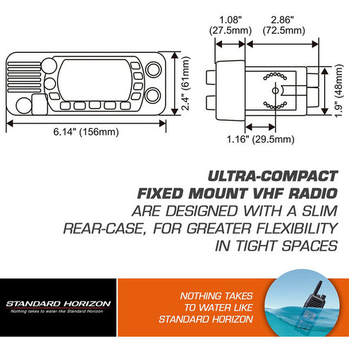 Estandar Horizon Gx1400gw Blanco 25w Vhfgps Eclipse Series 1