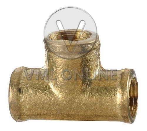 Union Tee De Bronce Hembra De 3/8 Pack X10 Unidades 0