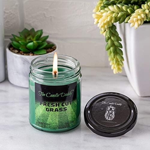 Vela De Hierba Recién Cortada, Vela De 6 Onzas, Hasta 40 Hor 1