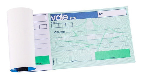 Talonario Husares Vale Por  (15*8cm) Original X 20 Unid 1