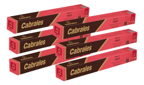 Café Cabrales Perú Cápsulas Aluminio X 60, Aptas Nespresso 0