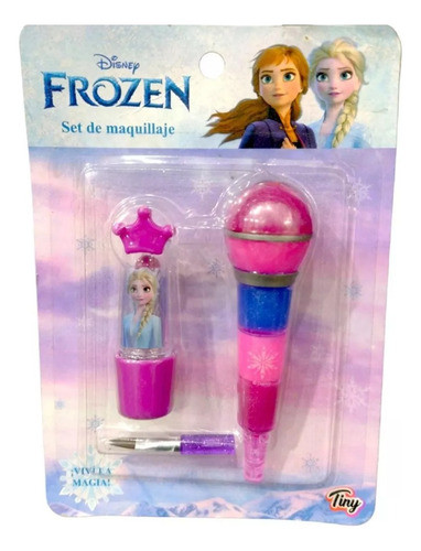 Maquillaje Infantil Set X 2 Labiales Frozen De Disney 0