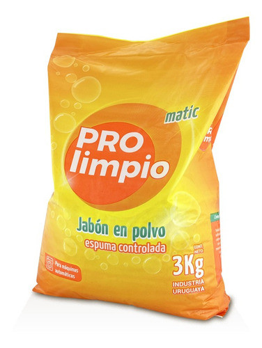 Jabón En Polvo Para Lavarropa Espuma Controlada 3 Kilos 0