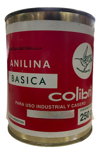 Anilina Basica Alta Concentracion 250 Grs Rojo Fuerte 0