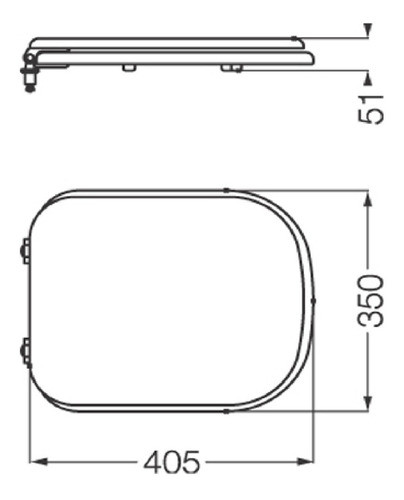 Tapa Asiento De Inodoro Ferrum Bari Con Herrajes Plásticos Ahora 12 Y 18 1