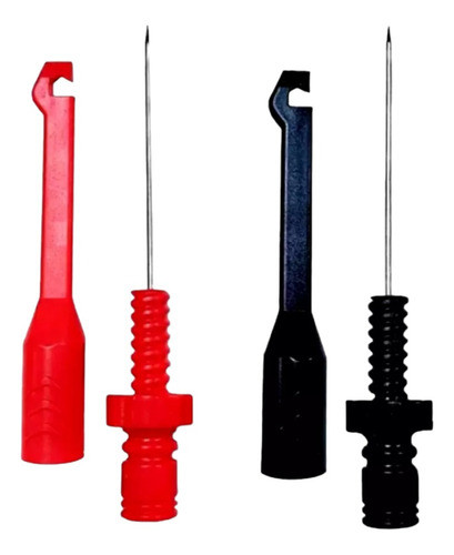 Set 2 Pincha Cable P/ Ficha Banana P/  Tester 2mm Ruhlmann 0