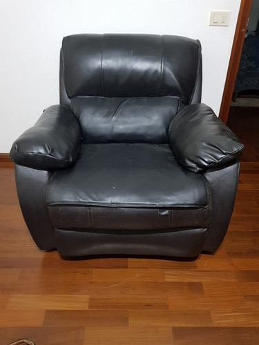 Sillon Un Cuerpo Retapizado Negro 1