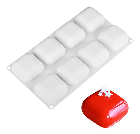 Molde Cuadrado De Silicona Ocpo Kitchen Para Hornear Mousse 0