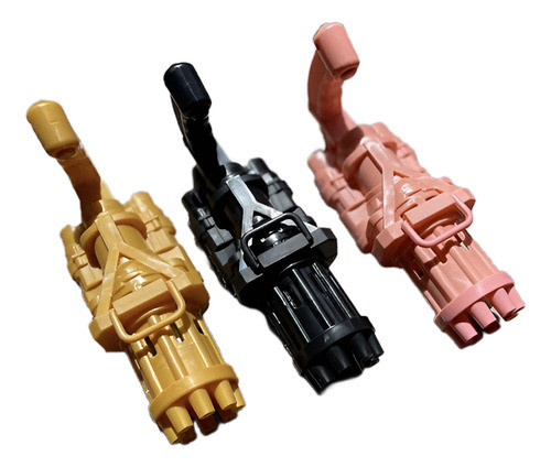 Pistola Burbujera A Pilas Mini Dorado Moltok 0