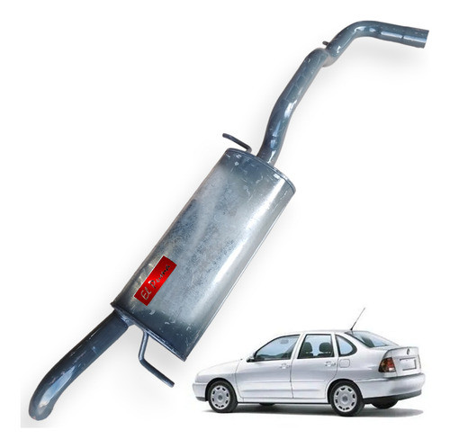 Silenciador Trasero Volkswagen Polo 1.6 I 97-09 Reforzado 0