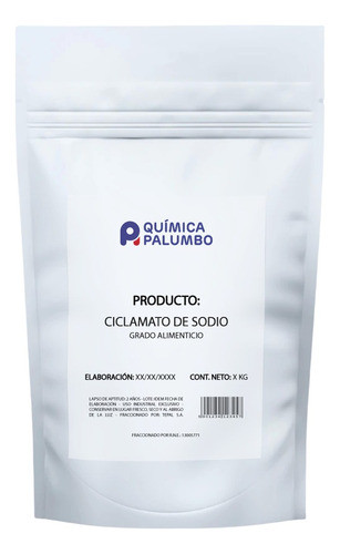 Ciclamato De Sodio X 500 Gr. Grado Alimenticio. Premium 0