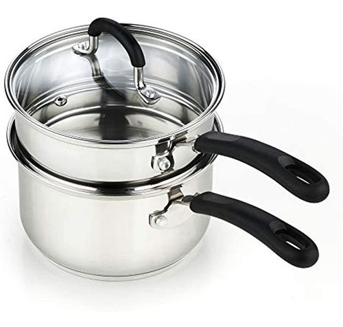 Cook N Home 2 Cuartos Baño María, Plata 0