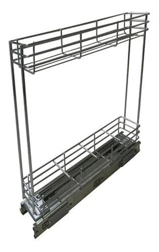 Canasto Extraible 2 Niveles Bajo Mesada Botellero 100mm Fgv 0